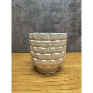 Vintage Haeger White Ceramic Vase Planter Mid Century Made in‎ USA # 131